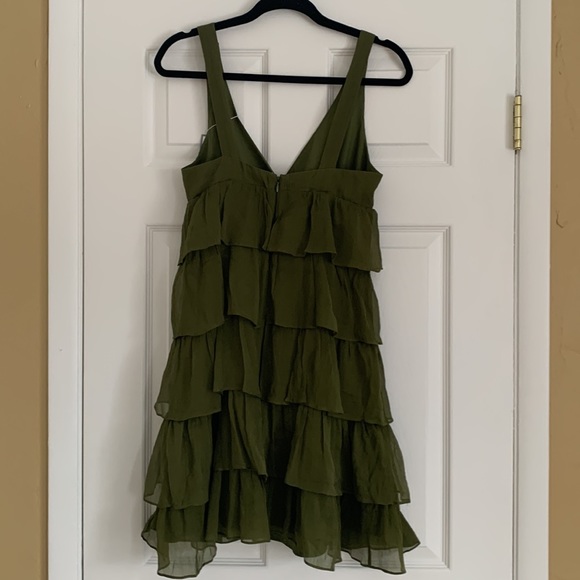 Brand new with tags. J. Crew Special Occasions &Parties dress. 100% Silk. Olive - Picture 2 of 2